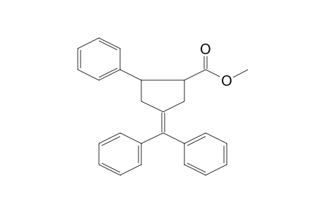 Cyclopentanecarboxylic acid, 4-(diphenylmethylene)-2-phenyl-, methyl ester, (E)-