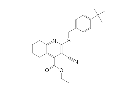 ethyl 2-[(4-tert-butylbenzyl)sulfanyl]-3-cyano-5,6,7,8-tetrahydro-4-quinolinecarboxylate