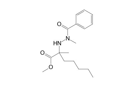 Methyl 2-(2-benzoyl-2-methylhydrazinyl)-2-methylheptanoate