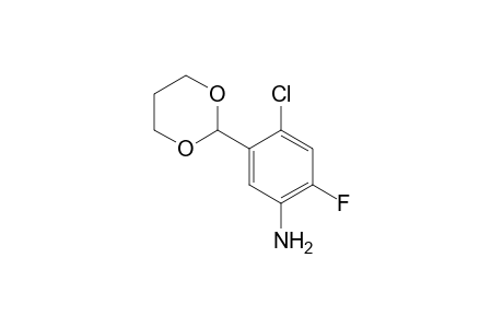 Benzenamine, 4-chloro-5-(1,3-dioxan-2-yl)-2-fluoro-