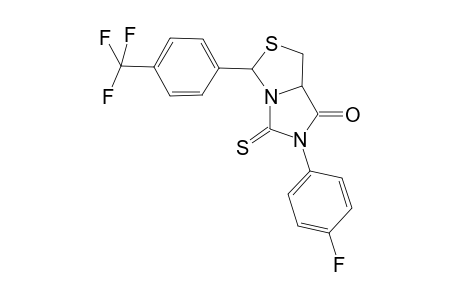 6-(4-Fluorophenyl)-5-thioxo-3-[4-(trifluoromethyl)phenyl]tetrahydro-7H-imidazo[1,5-c][1,3]thiazol-7-one