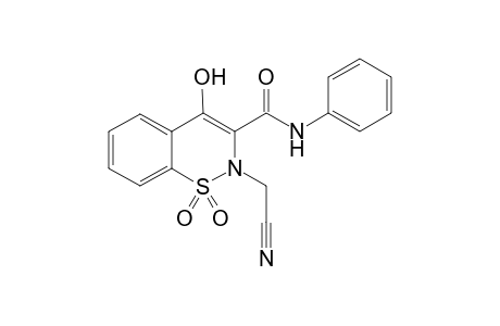 2-[Cyanomethyl]-4-hydroxy-1,2-benzothiazine-3-(N-phenyl)carboxamide - 1,1-dioxide