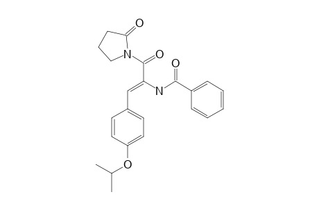 N-(N'-BENZOYL-O-ISOPROPYL-ALPHA,BETA-DEHYDROTYROSYL)-GAMMA-BUTYROLACTAM