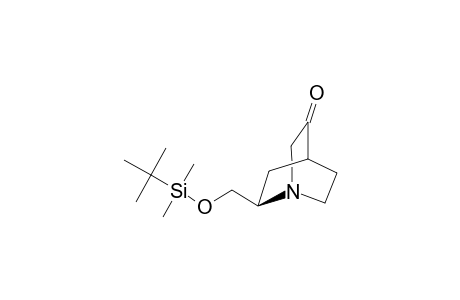 (2R)-2-(tert-Butyldimethylsilyloxymethyl)-1-azabicyclo[2.2.2]octan-5-one