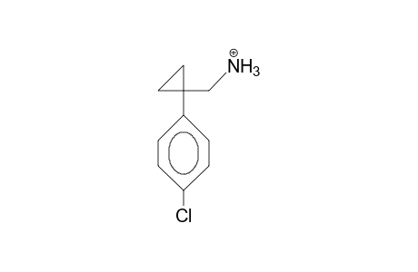 1-Ammoniomethyl-1-(4-chloro-phenyl)-cyclopropane cation