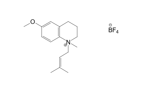 6-methoxy-1-methyl-1(3-methyl-2-butenyl)-1,2,3,4-tetrahydroquinolinium tetrafluoroborate(1-)