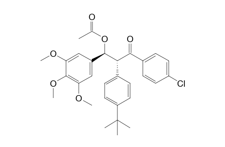 (1S,2R)/(1R,2S)-2-[4-(tert-Butyl)phenyl]-3-(4-chlorophenyl)-3-oxo-1-(3,4,5-trimethoxyphenyl)propyl Acetate