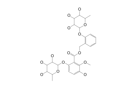 2'-ALPHA-L-RHAMNOPYRANOSYLOXYBENZYL_6-ALPHA-L-RHAMNOPYRANOSYLOXY-3-HYDROXY-2-METHOXYBENZOATE