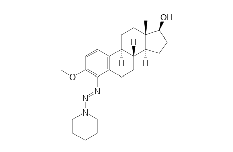 3-Methoxy-4-[3',3'-(1",5"-pentadiyl)triazenyl]estra-1,3,5(10)-trien-17.beta.-ol