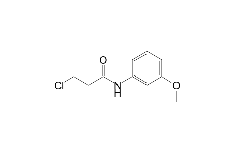 3-Chloro-N-(3-methoxyphenyl)propnamide