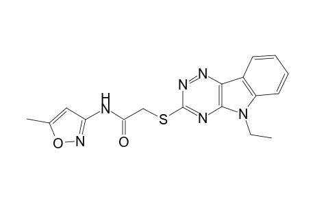 2-(9-Ethyl-9H-1,3,4,9-tetraaza-fluoren-2-ylsulfanyl)-N-(5-methyl-isoxazol-3-yl)-acetamide