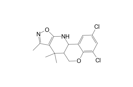 (6aRS,11aRS)-6a,7,11,11a-Tetrahydro-2,4-dichloro-7,7,8-trimethyl-6H-[1]benzopyrano[4,3-b]isoxazolo[4,5-e]pyridine