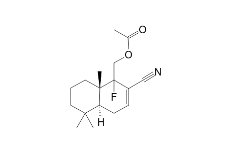 (+-)-11-Acetoxy-9a-fluoro-7-drimene-12-carbonitrile