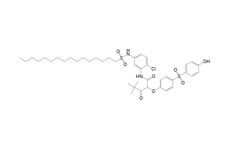 Pentanamide, N-[2-chloro-5-[(hexadecylsulfonyl)amino]phenyl]-2-[4-[(4-hydroxyphenyl)sulfonyl]phenoxy]-4,4-dimethyl-3-oxo-