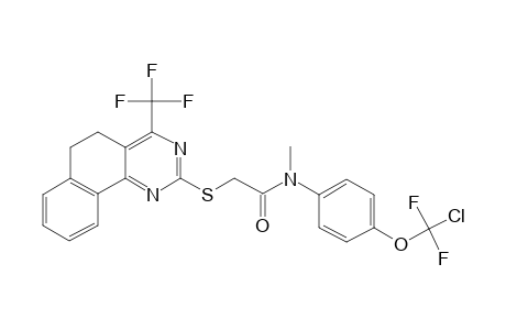 N-[4-[chloranyl-bis(fluoranyl)methoxy]phenyl]-N-methyl-2-[[4-(trifluoromethyl)-5,6-dihydrobenzo[h]quinazolin-2-yl]sulfanyl]ethanamide