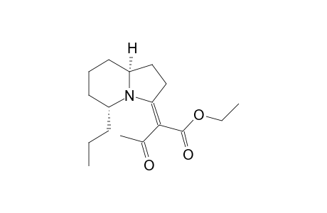 Ethyl 2-[(rel-2R,6S)-2-propyl-1-azabicyclo[4.3.0]nonan-9-ylidene]-3-oxobutanoate