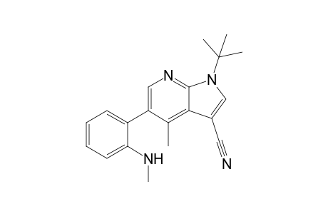 1-tert-Butyl-3-cyano-4-methyl-5-(N-methyl-2-aminophenyl)pyrrolo[2,3-b]pyridine