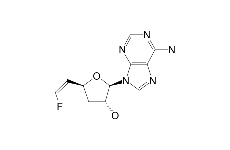 9-[3,5,6-TRIDEOXY-6Z-FLUORO-BETA-D-ERYTHRO-HEX-5-ENOFURANOSYL]-ADENINE;MIXTURE