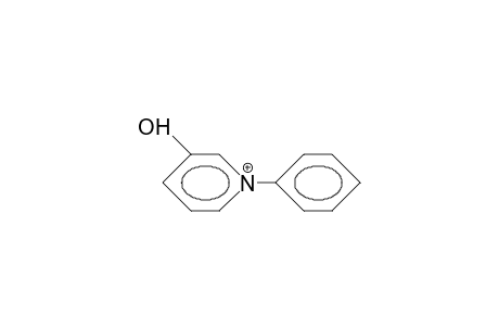 3-Hydroxy-1-phenyl-pyridinium cation