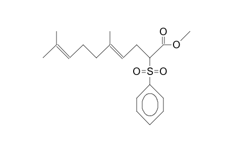 Methyl (E)-2-benzenesulfonyl-5,9-dimethyl-4,8-decadienoate