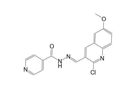 N'-[(E)-(2-chloro-6-methoxy-3-quinolinyl)methylidene]isonicotinohydrazide