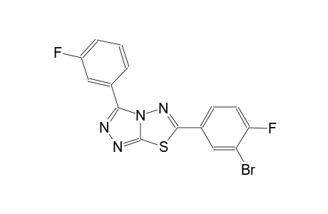 [1,2,4]triazolo[3,4-b][1,3,4]thiadiazole, 6-(3-bromo-4-fluorophenyl)-3-(3-fluorophenyl)-