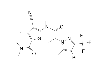 5-({2-[4-bromo-5-methyl-3-(trifluoromethyl)-1H-pyrazol-1-yl]propanoyl}amino)-4-cyano-N,N,3-trimethyl-2-thiophenecarboxamide