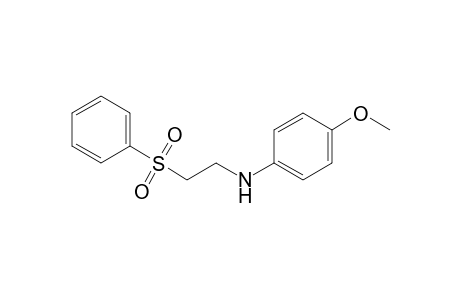 4-Methoxy-N-(2-phenylsulfonylethyl)aniline