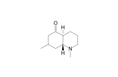 1,7-Dimethyl-5-oxo-4a.alpha.,8a.beta.-decahydroquinoline