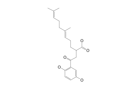 FORNICIN_C;2-(4,8-DIMETHYL-3,7-NONADIENYL)-3-GENTISOYLPROPANOIC_ACID