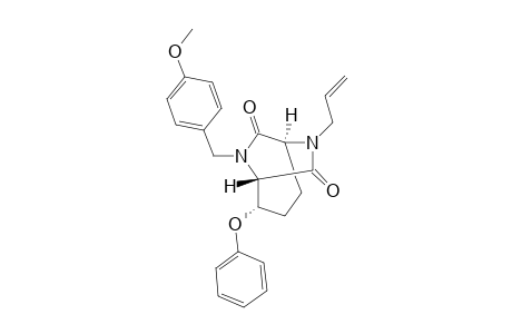 (+)-(1S,2S,5S)-6-Allyl-8-(4-methoxybenzyl)-2-phenoxy-6,8-diazabicyclo[3.2.2]nonane-7,9-dione