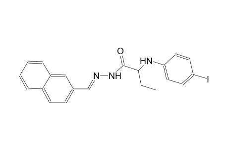 2-(4-iodoanilino)-N'-[(E)-2-naphthylmethylidene]butanohydrazide