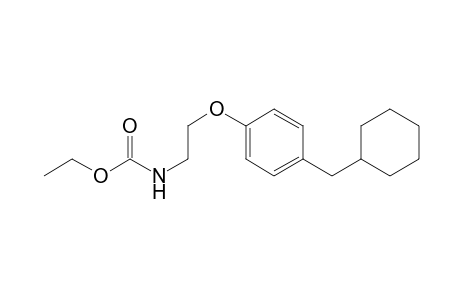 Ethyl N-[2-[4-(cyclohexylmethyl)phenoxy]ethyl]carbamate