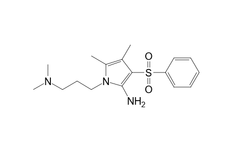 1H-Pyrrole-1-propanamine, 2-amino-N,N,4,5-tetramethyl-3-(phenylsulfonyl)-