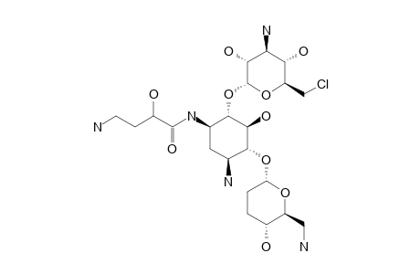 6''-CHLORO-2',3',6''-TRIDEOXY-AMIKACIN