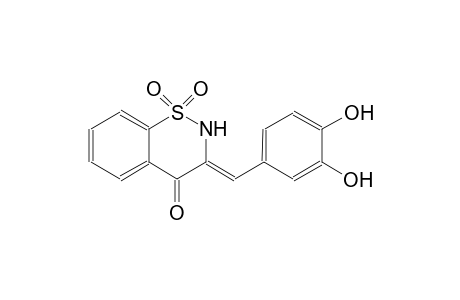 4H-1,2-benzothiazin-4-one, 3-[(3,4-dihydroxyphenyl)methylene]-2,3-dihydro-, 1,1-dioxide, (3Z)-