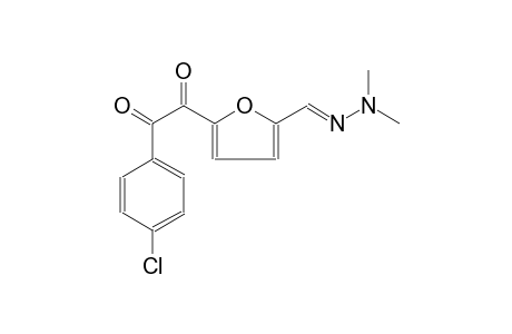 2-Furancarboxaldehyde, 5-[2-(4-chlorophenyl)-1,2-dioxoethyl]-, dimethylhydrazone