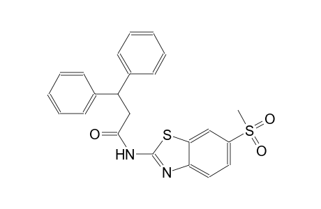 N-[6-(methylsulfonyl)-1,3-benzothiazol-2-yl]-3,3-diphenylpropanamide