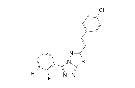 [1,2,4]triazolo[3,4-b][1,3,4]thiadiazole, 6-[(E)-2-(4-chlorophenyl)ethenyl]-3-(2,3-difluorophenyl)-