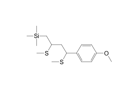 1-(4-Methoxyphenyl)-1,3-bis(methylthio)-4-trimethylsilylbutane