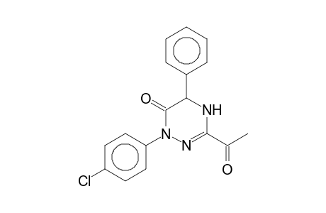 3-Acetyl-1-(4-chlorophenyl)-5-phenyl-4,5-dihydro-1H-[1,2,4]triazin-6-one