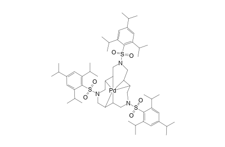 (E,E,E)-1,6,1,16-Tetrakis[(2,4,6-triisopropylphenyl)sulfonyl]-1,6,11-triazacyclopentadeca-3,8,13-trienepalladium(0)