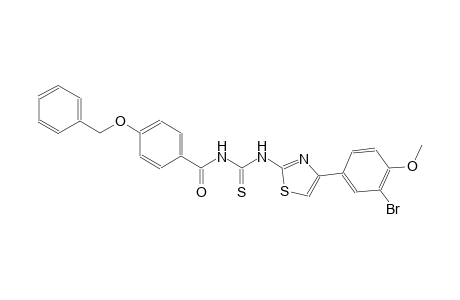 N-[4-(benzyloxy)benzoyl]-N'-[4-(3-bromo-4-methoxyphenyl)-1,3-thiazol-2-yl]thiourea
