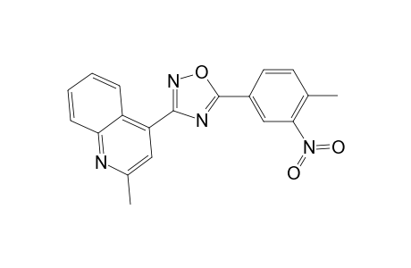 5-(4-Methyl-3-nitrophenyl)-3-(2-methylquinolin-4-yl)-1,2,4-oxadiazole