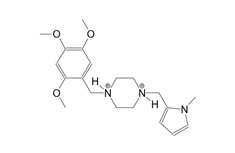 1-[(1-methyl-1H-pyrrol-2-yl)methyl]-4-(2,4,5-trimethoxybenzyl)piperazinediium