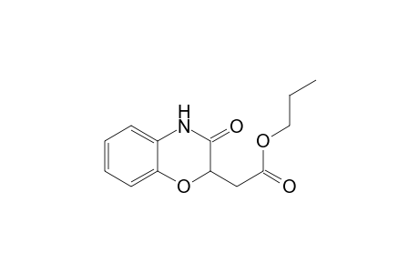 2H-1,4-Benzoxazine-2-acetic acid, 3,4-dihydro-3-oxo-, propyl ester