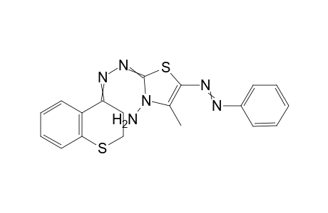 3-Amino-4-methyl-2-(thiochroman-4-ylideneazo)-5-phenylazo-thiazol