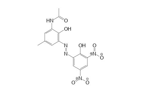 Acetamide, N-[2-hydroxy-3-[(2-hydroxy-3,5-dinitrophenyl)azo]5-methylphenyl]-