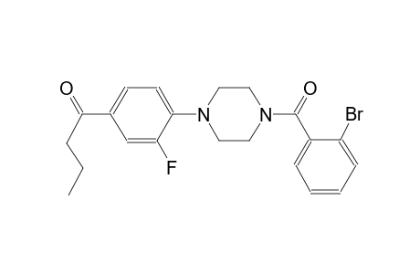 1-[4-[4-(2-Bromo-benzoyl)-piperazin-1-yl]-3-fluoro-phenyl]-butan-1-one
