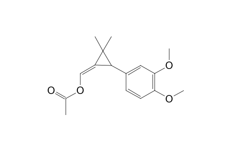 {(1E)-3-(3,4-dimethoxyphenyl)-2,2-dimethylcyclopropylidene]methyl acetate